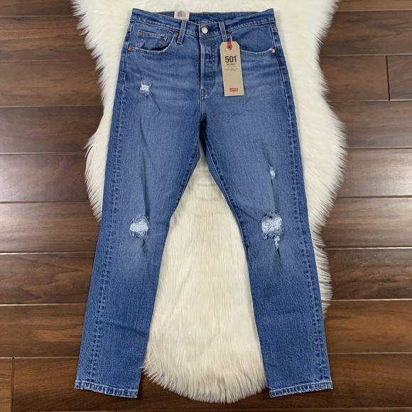 Levi's 501 Size 28 High‎ Rise Skinny Denim Jeans - Jive Tribe - Picture 1 of 8